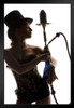 Sexy Cabaret Dancer in Corset with Hookah Photo Photograph Art Print Stand or Hang Wood Frame Display Poster Print 9x13