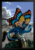Drakerfly Monarch Butterfly Dragon by Ciruelo Artist Painting Fantasy Art Print Stand or Hang Wood Frame Display Poster Print 9x13