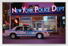 NYPD Cruiser Manhattan Midtown Times Square Precinct New York City Photo Photograph White Wood Framed Poster 20x14