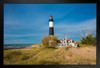 Big Sable Point Light Lighthouse Lake Michigan Photo Photograph Art Print Stand or Hang Wood Frame Display Poster Print 13x9