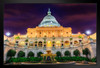 United States Capitol Illuminated Washington DC Photo Photograph Art Print Stand or Hang Wood Frame Display Poster Print 13x9