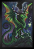 Dream Keeper Dream Catcher Dragon by Carla Morrow Fantasy Poster Green Dragon Nature Mystical Stand or Hang Wood Frame Display 9x13