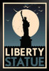 Statue of Liberty Retro Travel Art Print Stand or Hang Wood Frame Display Poster Print 9x13