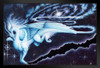 Soaring through the Cosmos by Carla Morrow Pegasus Dragon Starry Sky Galaxy Fantasy Art Print Stand or Hang Wood Frame Display Poster Print 9x13
