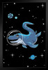 Mosasaurus Dinos in Space Dinosaur Poster For Kids Room Space Dinosaur Decor Dinosaur Pictures For Wall Dinosaur Wall Art Prints for Walls Meteor Science Poster Stand or Hang Wood Frame Display 9x13