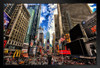 Crowd in Times Square Manhattan New York City Photo Photograph Art Print Stand or Hang Wood Frame Display Poster Print 13x9