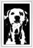 Dogs Dalmation Painting Black White Dog Posters For Wall Funny Dog Wall Art Dog Wall Decor Dog Posters For Kids Bedroom Animal Wall Poster Cute Animal Posters White Wood Framed Art Poster 14x20