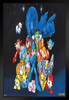 Mega Man Group Art Video Game Video Gamer Classic Retro Vintage 90s Gaming MegaMan Capcom Legacy Collection Megaman 11 Mega Man X Dr Wily Matted Framed Art Wall Decor 20x26
