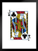 Jack of Clubs Playing Card Art Poker Room Game Room Casino Gaming Face Card Blackjack Gambler Matted Framed Art Wall Decor 20x26