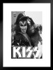 Kiss Poster The Demon Police Hat Gene Simmons Kiss Band Merchandise Kiss Collectibles Kiss Memorabilia Heavy Metal Music Merch 1970s Retro Vintage Accessories Matted Framed Art Wall Decor 20x26