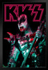 Kiss Poster Bloody Demon Live Concert Gene Simmons Kiss Band Merchandise Kiss Collectibles Kiss Memorabilia Heavy Metal Music Merch 1970s Retro Vintage Makeup Black Wood Framed Art Poster 14x20