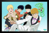 Mob Psycho 100 Poster Mob Reigen Dimple White Suit Crunchyroll Japanese Anime Merchandise Webtoon Manga Series Anime Streaming Poster Merch Anime Bedroom Decor Black Wood Framed Art Poster 14x20