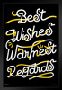 Schitts Creek Poster Best Wishes Warmest Regards Quote Stevie Budd Funny Official Schitts Creek Merchandise David Rose Apothecary Merchandise Rosebud Motel Black Wood Framed Art Poster 14x20