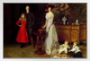 John Singer Sargent The Sitwells Portrait Edith Osbert Sacheverell 1900 Oil Painting White Wood Framed Poster 14x20