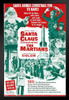 Santa Claus Conquers the Martians Funny Retro Vintage Christmas Movie Poster Science Fiction Merchandise Cult Classic Film Weird Christmas Decorations Stand or Hang Wood Frame Display 9x13
