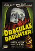 Dracula's Daughter Retro Vintage Horror Movie Poster Horror Movie Merchandise Horror Decor Classic Monster Goth Decor Spooky Scary Halloween Decorations Stand or Hang Wood Frame Display 9x13