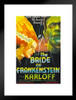 Bride of Frankenstein Boris Karloff Elsa Lanchester Retro Vintage Horror Movie Poster Horror Movie Merchandise Horror Decor Spooky Scary Halloween Decorations Matted Framed Art Wall Decor 20x26