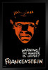Frankenstein 1931 Teaser Boris Karloff Retro Vintage Horror Movie Poster Horror Movie Merchandise Horror Decor Monster Spooky Scary Halloween Decorations Black Wood Framed Art Poster 14x20