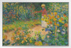 Claude Monet In The Garden Impressionist Art Posters Claude Monet Prints Nature Landscape Painting Claude Monet Canvas Wall Art French Wall Decor Monet Art White Wood Framed Poster 20x14
