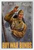 WPA War Propaganda Till We Meet Again Buy War Bonds White Wood Framed Poster 14x20