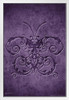 Damask Butterfly by Brigid Ashwood Purple Butterfly Poster Vintage Poster Prints Butterflies in Flight Wall Decor Butterfly Illustrations Insect Art White Wood Framed Poster 14x20