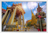 Temple of the Emerald Buddha Wat Phra Kaew Bangkok Thailand Photo Photograph White Wood Framed Poster 20x14