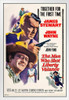 The Man Who Shot Liberty Valance John Wayne Movie Poster James Stewart Retro Vintage Western Decor Cowboy Western Movie Merchandise Collectibles Man Cave White Wood Framed Poster 14x20