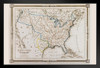 Republic of Texas 1846 Antique Map of United States of America Vintage Travel Texan Altas Black Wood Framed Poster 14x20