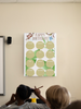 Happy Birthday Chart Classroom Decor Bulletin Board Decorations Preschool Classroom Poster Cork Board School Display 12 Month Monkey and Bird School Supplies Cool Wall Art Print Poster 12x18