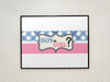 Gender Reveal Poster Boy or Girl Him or Her Baby Party Decorations Little Star Supply Supplies Stuff Cute Design Blue Pink Ideas Photo Picture Welcome Banner Cool Wall Art Print Poster 36x12