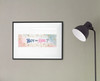 Gender Reveal Poster Boy or Girl Him or Her Baby Party Supply Supplies Decorations  Little Star Stuff Cute Design Blue Pink Ideas Photo Picture Welcome Banner Cool Wall Art Print Poster 36x12