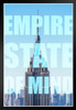 Empire State Of Mind White Wood Framed Poster 14x20