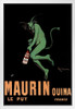 Leonetto Cappiello Maurin Quina Quinina Apertif Green Devil Vintage Advertising Print White Wood Framed Poster 14x20
