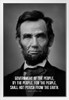 Abraham Lincoln Poster President Abraham Lincoln Government Famous Motivational Inspirational Quote Portrait White Wood Framed Art Poster 14x20