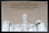 Lincoln Statue Abraham Lincoln Memorial in Washington D.C. Black Wood Framed Poster 14x20