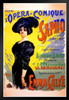 Lopera Comique Sapho Copy Vintage Illustration Travel Art Deco Vintage French Wall Art Nouveau French Advertising Vintage Poster Prints Art Nouveau Decor Black Wood Framed Poster 14x20