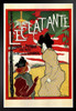 L Eclatante Radiant Dazzling Lamp Vintage Illustration Art Deco Vintage French Wall Art Nouveau 1920 French Advertising Vintage Poster Prints Art Nouveau Decor Black Wood Framed Poster 14x20