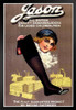 Jason Hosiery Socks British Vintage Illustration Art Deco Vintage French Wall Art Nouveau 1920 French Advertising Vintage Poster Prints Art Nouveau Decor Black Wood Framed Poster 14x20