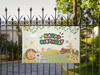 Happy Birthday Banner Safari Theme Wall Art Photo Backdrop Baby Boy Party Decorations Supplies Colorful Kids Reusable Photobooth Background Gift for Children Cool Wall Art Print Poster 12x18