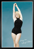 Marilyn Monroe All My Love Movie Black Body Suit Vintage Photo Black Wood Framed Poster 12x18
