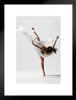 Girl dancing Matted Framed Wall Decor Art Print 20x26