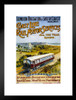 Coast Line Rail Motor Services London Railway Vintage Travel Matted Framed Wall Decor Art Print 20x26