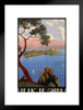 Le Lac De Garda Italy Vintage Travel Matted Framed Wall Decor Art Print 20x26