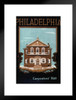 Philadelphia Carpenters Hall Building Vintage Matted Framed Wall Decor Art Print 20x26