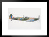 1939 Supermarine Spitfire World War II Plane Matted Framed Wall Decor Art Print 20x26