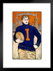 University of Illinois Football 1903 Vintage Illustration Alphonse Mucha Art Nouveau Art Prints Mucha Print Art Nouveau Decor Vintage Advertisements Art Poster Matted Framed Wall Decor Art Print 20x26