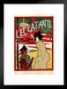 L Eclatante Radiant Dazzling Lamp Vintage Illustration Art Deco Vintage French Wall Art Nouveau 1920 French Advertising Vintage Poster Prints Art Nouveau Decor Matted Framed Wall Decor Art Print 20x26