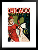 Chicago City Movie Play Roxie Retro Tourist Tourism Vintage Travel Ad Advertisement Matted Framed Wall Decor Art Print 20x26