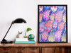 Shooting Stars Poster with Glasses Animation Cartoon Cool Wall Art Print Poster 12x18