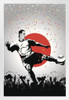 Japan Soccer National Team Sports White Wood Framed Poster 14x20